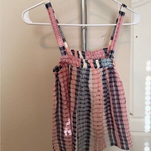 Lou & Grey Pink and Blue Striped Top